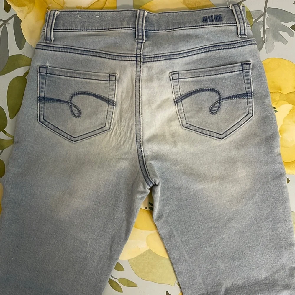 🔥 SALE JUSTICE Girls Mid Rise Light Wash Denim Jeans | Size 12